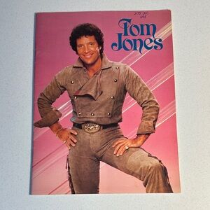 Tom Jones Vintage Art Photography Poster - Pink and Gray